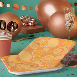 バブルバブルエースオールオレンジ ペーパープレート