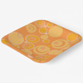 バブルバブルエースオールオレンジ ペーパープレート (傾斜あり)