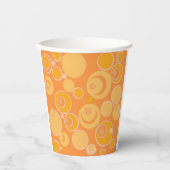 バブルバブルエースオールオレンジ 紙コップ (正面)