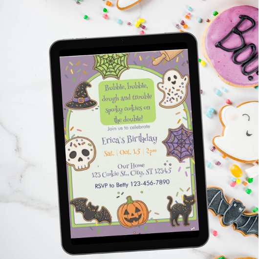 バブルバブルドゥ トラブル クッキーバースデー 招待状