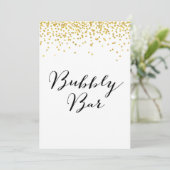 バブルバーサイン5x7"サイズ 招待状 (スタンド正面)