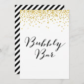 バブルバーサイン5x7"サイズ 招待状 (正面/裏面)