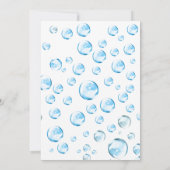 バブルバースデーパーティーの招待 招待状 (裏面)