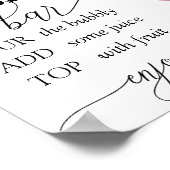 バブルバー | シックなワイルドフラワー ポスター (角)