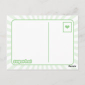 バブルパイプ点々のある付き可愛いポルカ ポストカード (裏面)