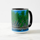 バブルパシフィックのマグカップ、私の島のパラダイスが待っている。 マグカップ (正面右)