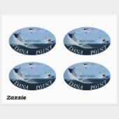 バブルパシフィックバンパーステッカー、ボーンヤードDP 楕円形シール (シート)