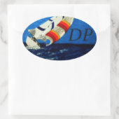 バブルパシフィックバンパーステッカー、20おもしろい 楕円形シール (バッグ)