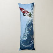 バブルパシフィック枕、両側で同じ ボディピロー (裏面 (縦))