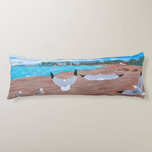 バブルパシフィック枕、両側は同じ、ダナポイ ボディピロー (正面)