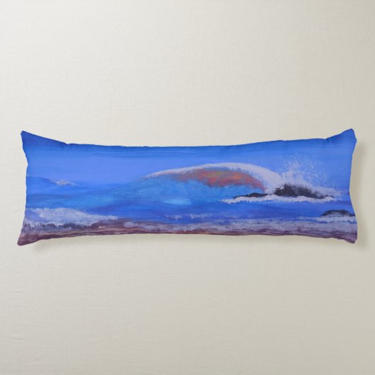 バブルパシフィック枕、海岸線 ボディピロー (正面)