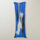 バブルパシフィック枕、雪の白いエグレ ボディピロー (正面縦)