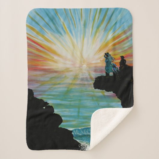 バブルパシフィック毛布 シェルパブランケット (正面)