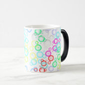 バブルパターン02.b白BG モーフィングマグカップ (正面右)