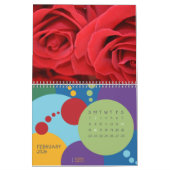 バブルパーティーカレンダー カレンダー (2月 2026)