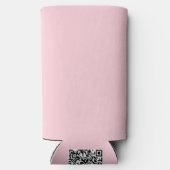 バブルピンクかわいらしと美味しい無地の色 スリム缶クーラー (裏面)