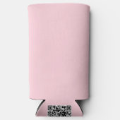 バブルピンクかわいらしと美味しい無地の色 スリム缶クーラー (正面)