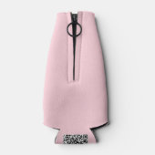 バブルピンクかわいらしと美味しい無地の色 ボトルクーラー (裏面)