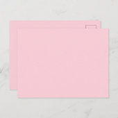 バブルピンクかわいらしと美味しい無地の色 ポストカード (正面/裏面)