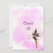 バブルフェアリーファンタジースウィート16誕生日 招待状 (正面)