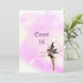 バブルフェアリーファンタジースウィート16誕生日 招待状 (スタンド正面)