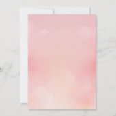 バブルブリスフローラシャンパンブライダルシャワー 招待状 (裏面)