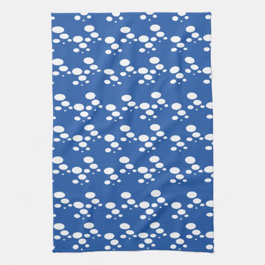 バブルブルー キッチンタオル (縦)