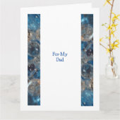 バブルブルー – 父の日4カード カード (黄色い花)