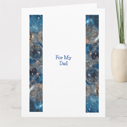 バブルブルー – 父の日4カード カード (正面)