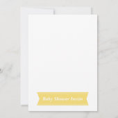 バブルベビーシャワー付きかわいいゴムダッキー(アヒルちゃん)パーティー 招待状 (裏面)