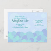 バブルベビーシャワー招待状 インビテーションポストカード (正面/裏面)