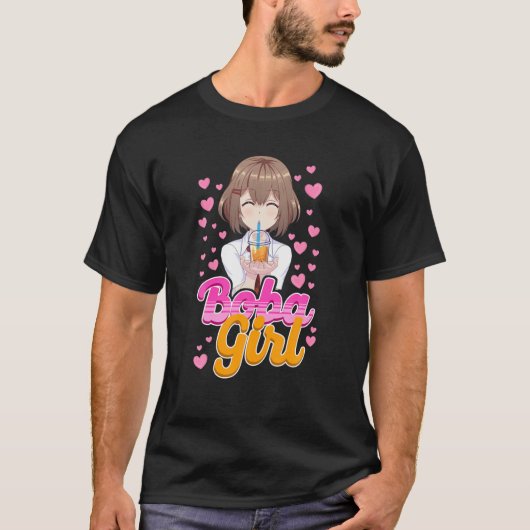バブルボバガールティーハート Tシャツ (正面)