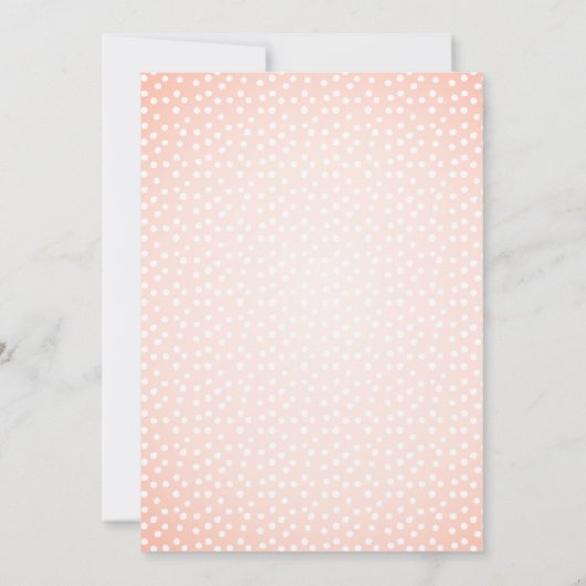 バブルボバティーベイビーシャワーカワイイトレンディーシック 招待状 (裏面)