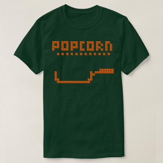 バブルボブルポップコーン Tシャツ (デザイン正面)