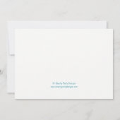 バブルボーイポップ・アートのフォトバースデーパーティーの招待 招待状 (裏面)