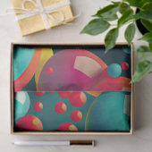 バブルポップ・アートのアートデコページティッシュペーパー 薄葉紙 (ギフト)