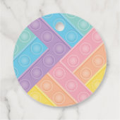 バブルポップ・アートのトイレインボポッパーフィジェット玩具誕生日 フェイバータグ (裏面)