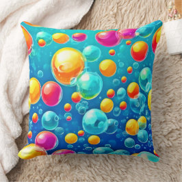 バブルポップ・アートの喜び クッション