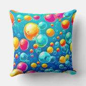 バブルポップ・アートの喜び クッション (裏面)