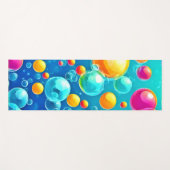 バブルポップ・アートの喜び ヨガマット (正面(横))