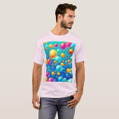 バブルポップ・アートの喜び Tシャツ (正面フル)