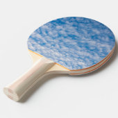 バブルマンマタス雲ブルースカイ写真2面 卓球ラケット (正面アングル)