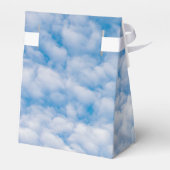 バブルマンマタス雲ブルースカイ自然写真ギフト フェイバーボックス (裏面サイド)