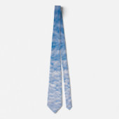 バブルマンマタス雲ブルースカイ自然写真 ネクタイ (正面)