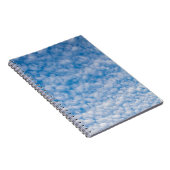 バブルマンマタス雲ブルースカイ自然写真 ノートブック (右側)