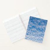 バブルマンマタス雲ブルースカイ自然写真 ノートブック (内部)