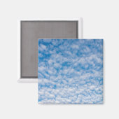 バブルマンマタス雲ブルースカイ自然写真 マグネット (正面/裏面)