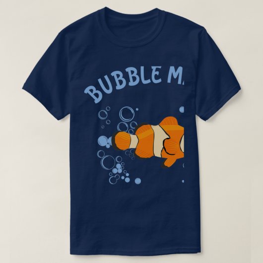 バブルメーカー水族館ホビーシストの道化魚 Tシャツ (デザイン正面)