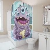 バブルモンスターシャワーカーテン シャワーカーテン (インサイチュ)