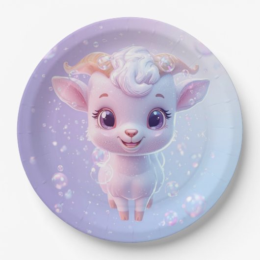 バブルヤギ ペーパープレート (正面)